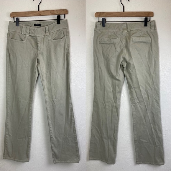 Club Monaco Y2K Lowrise tan flare leg Pants - Picture 1 of 6